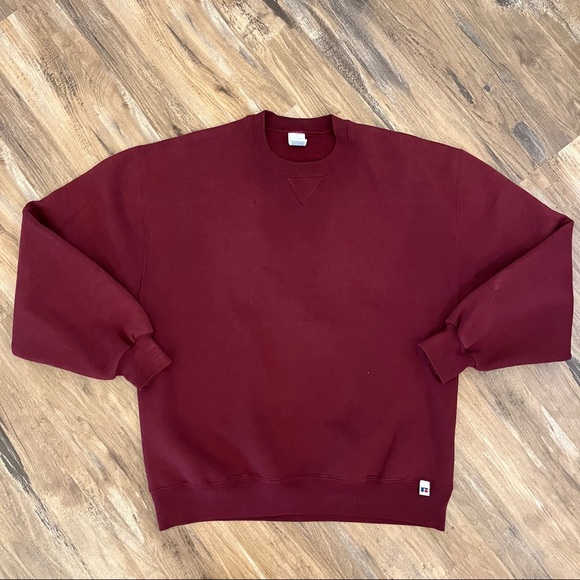 Russell Athletic Other - Mens vintage 90s Russell athletic blank crew neck sweatshirt sz L red USA made